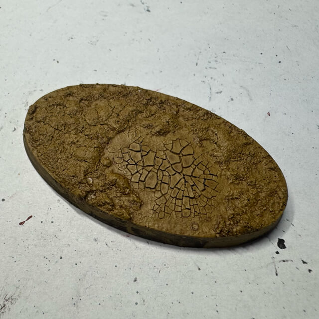 Badland Bases Warhammer/OPR: Wash getrocknet